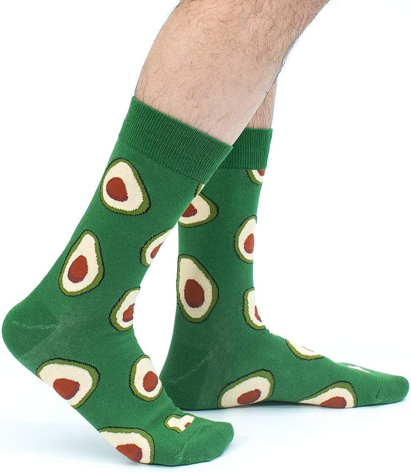 Funny Socks for Men & Women ,Fun Socks ,Crazy Colorful Cool Novelty Cute Dress Socks ,Food Animal Space Socks