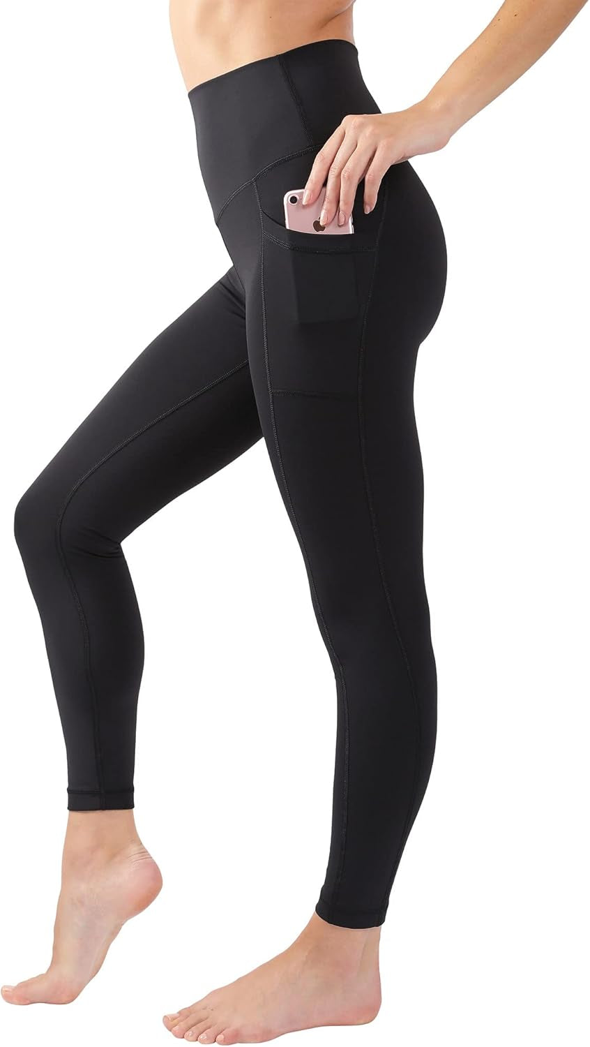 Super High Waist Elastic Free Ankle Legging with Side Pocket