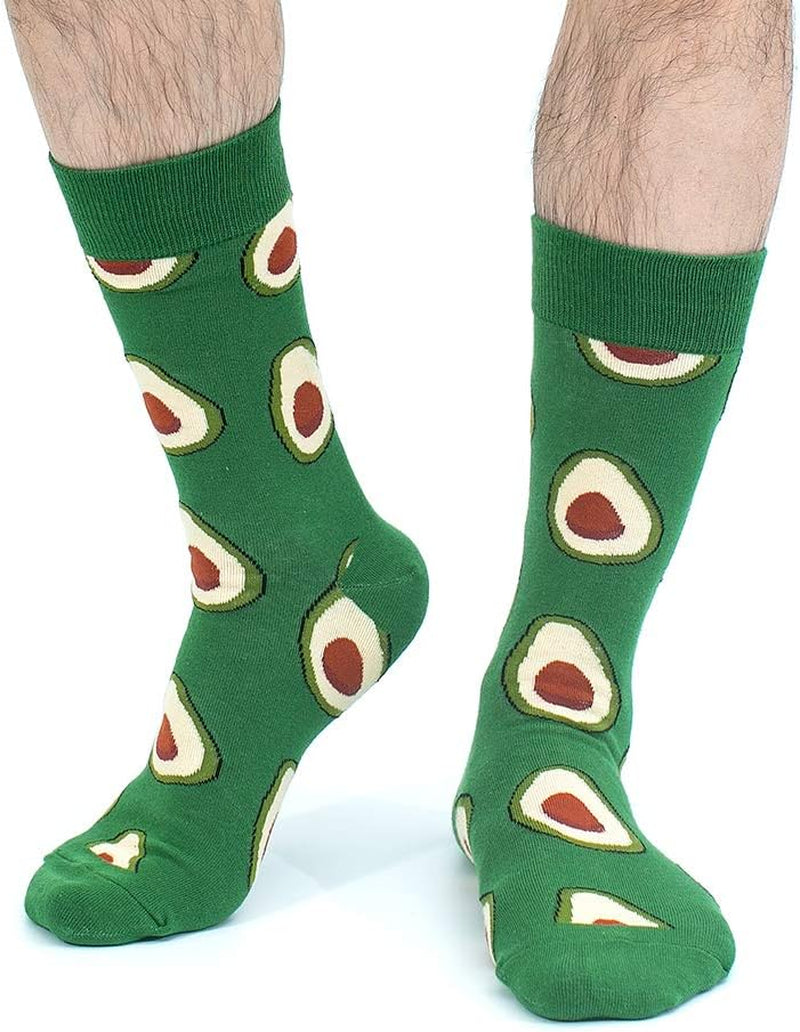 Funny Socks for Men & Women ,Fun Socks ,Crazy Colorful Cool Novelty Cute Dress Socks ,Food Animal Space Socks